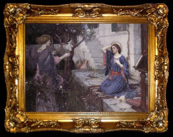 framed  John William Waterhouse The Annunciation, ta009-2